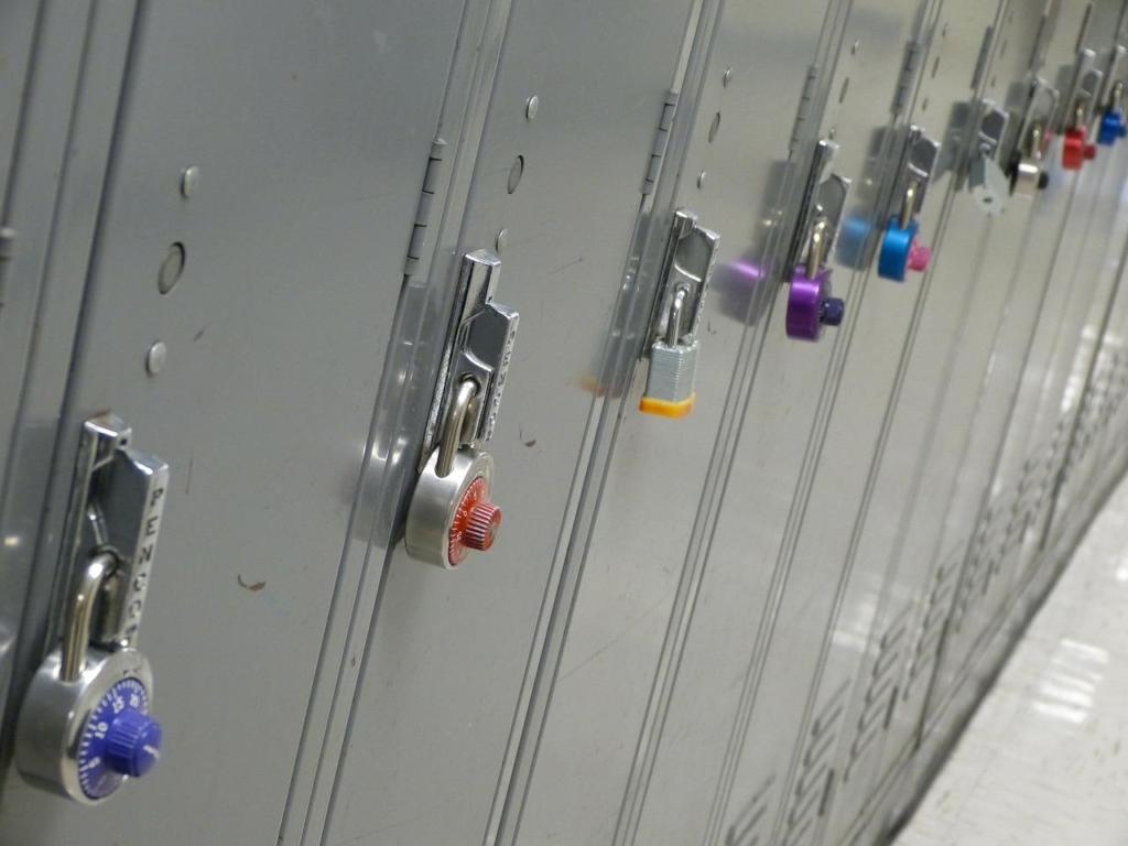 lockers, school, protect